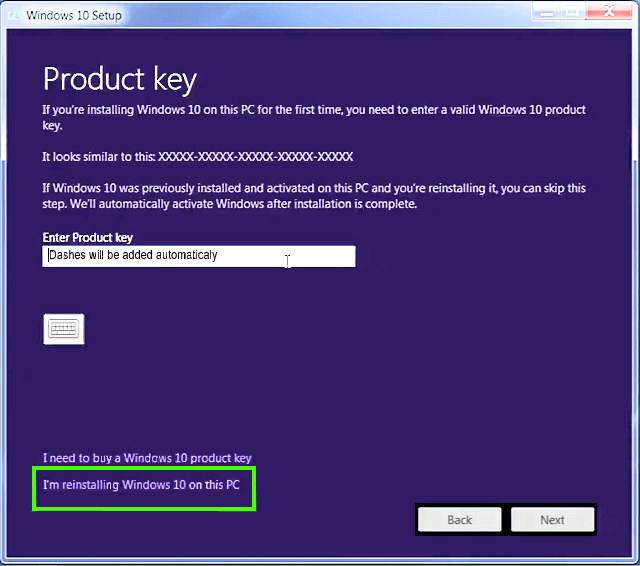 windows 10 upgrade key free